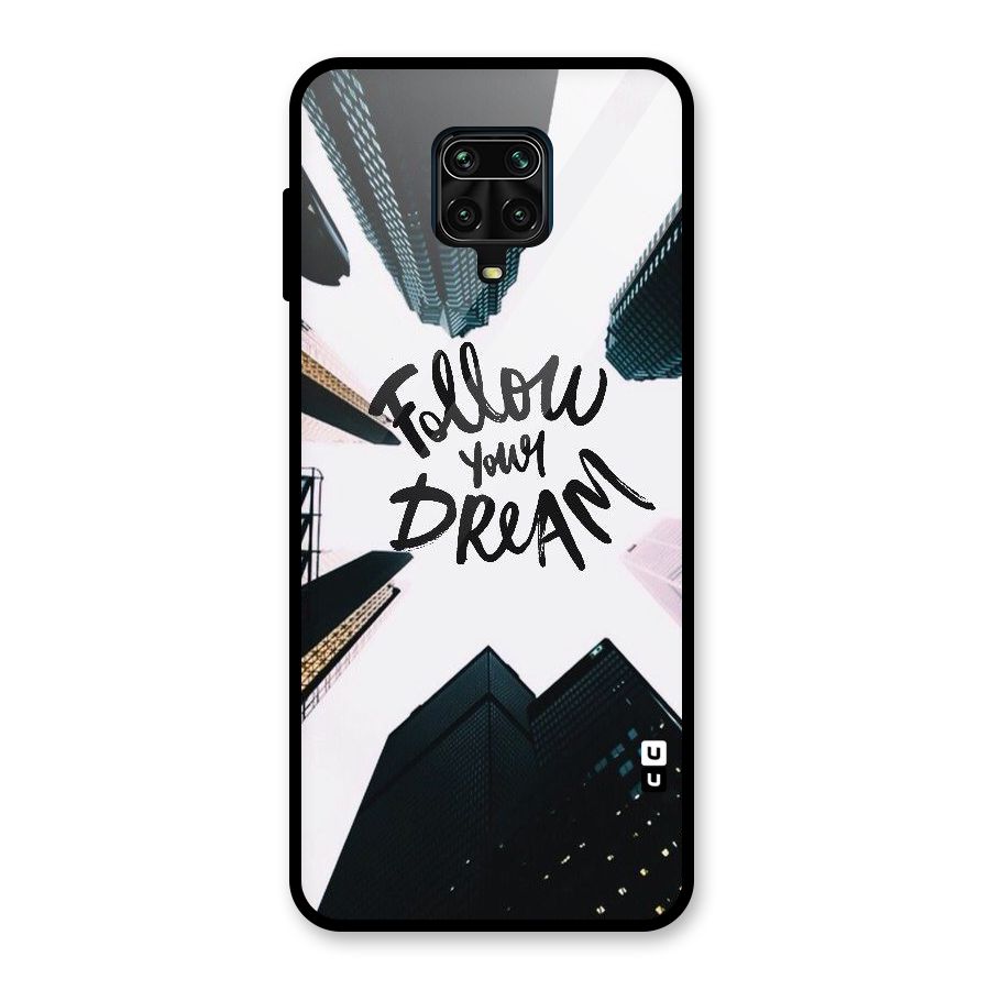 Follow Dream Glass Back Case for Redmi Note 9 Pro Max