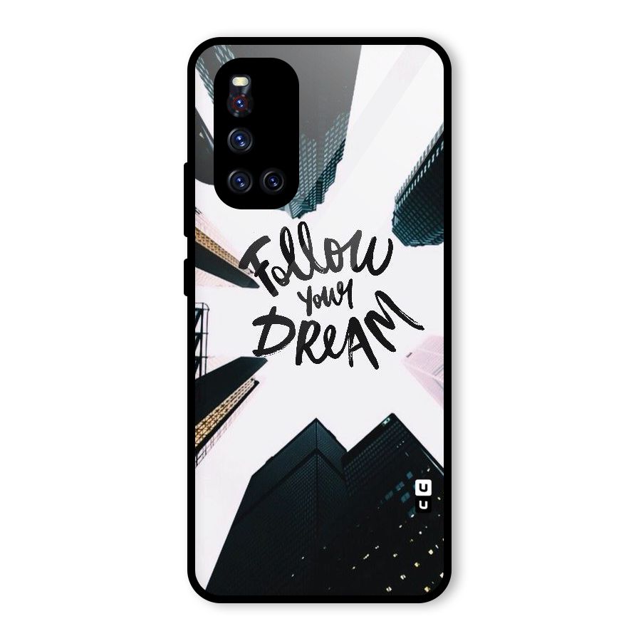 Follow Dream Glass Back Case for Vivo V19