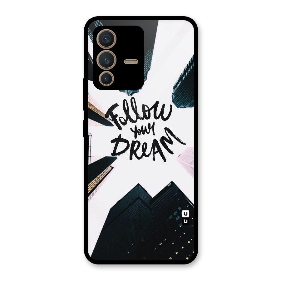 Follow Dream Glass Back Case for Vivo V23 5G