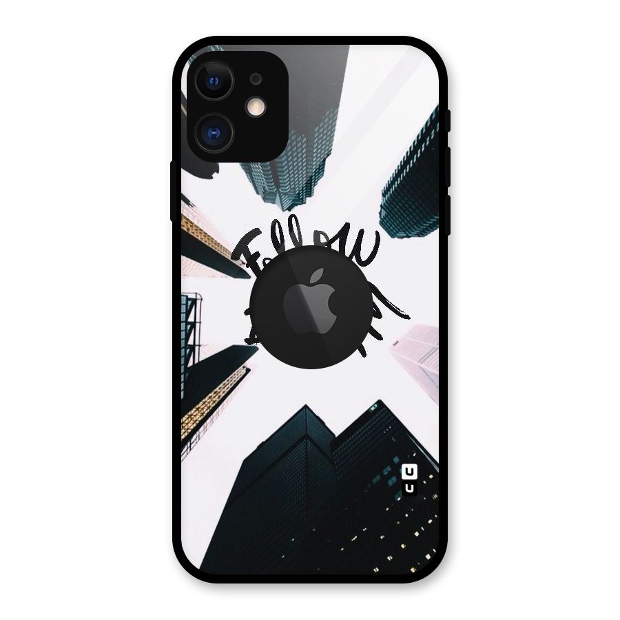 Follow Dream Glass Back Case for iPhone 11 Logo Cut