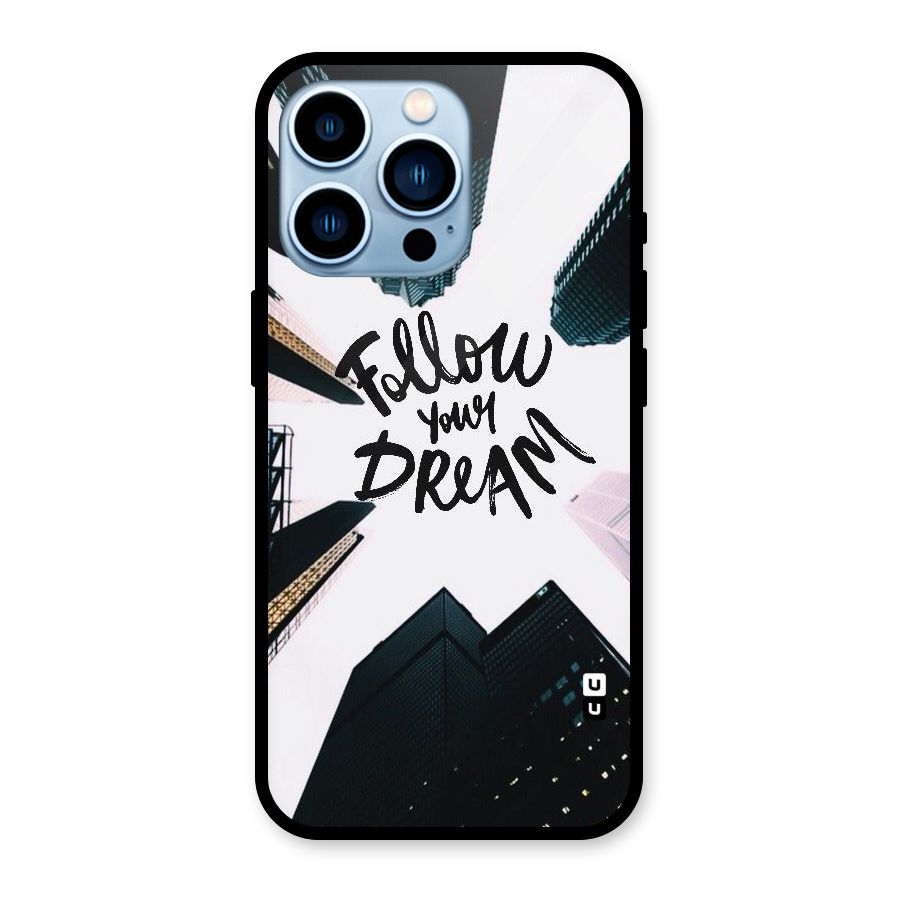 Follow Dream Glass Back Case for iPhone 13 Pro