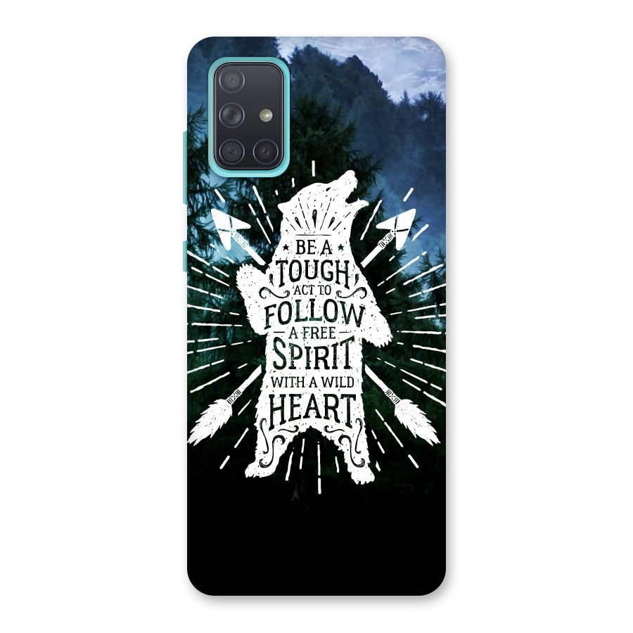 Follow Spirit Heart Back Case for Galaxy A71