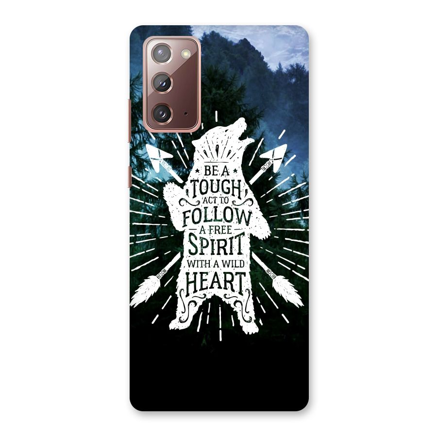 Follow Spirit Heart Back Case for Galaxy Note 20