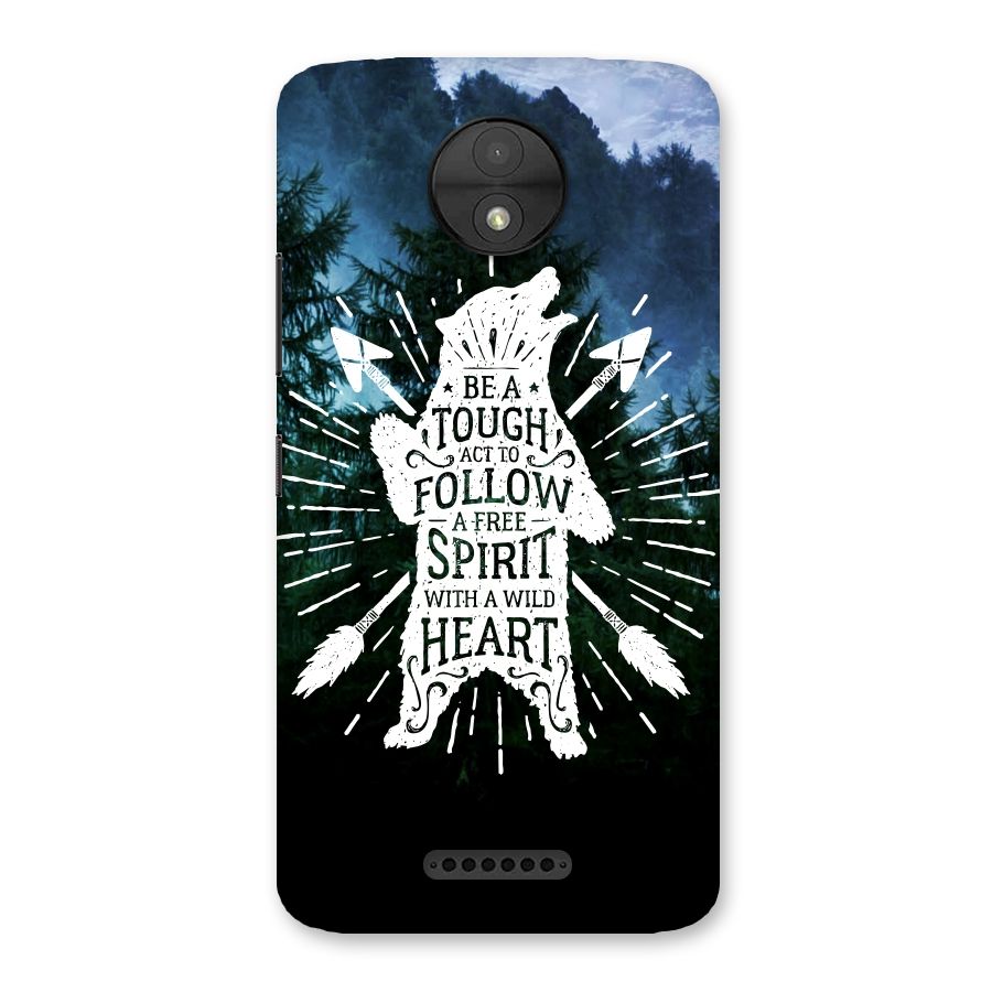 Follow Spirit Heart Back Case for Moto C