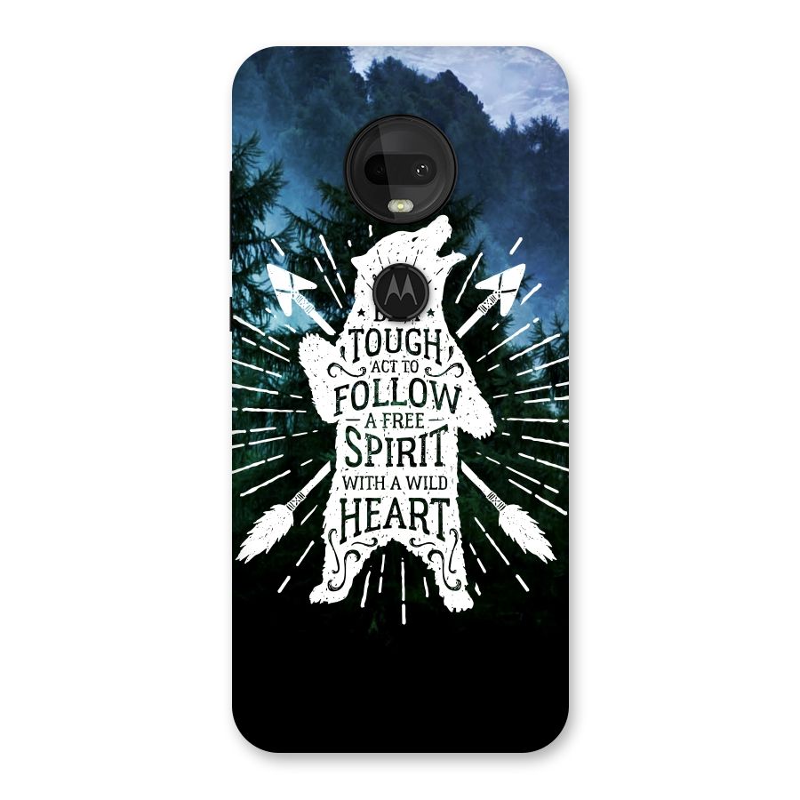 Follow Spirit Heart Back Case for Moto G7