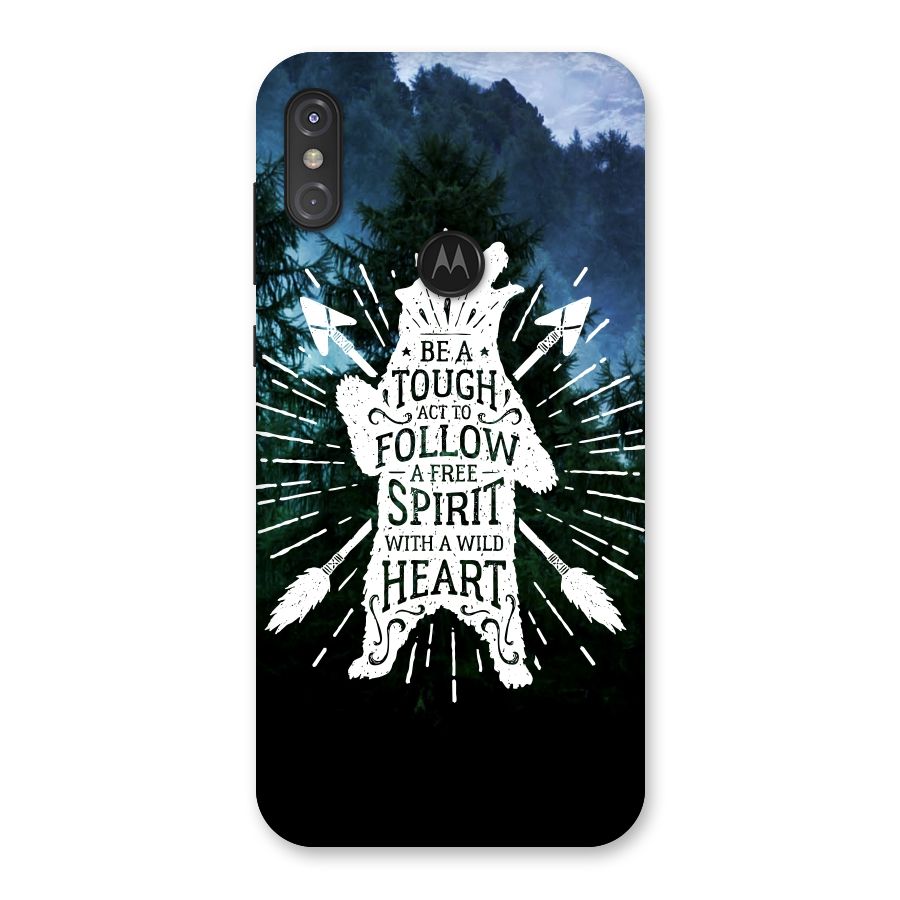 Follow Spirit Heart Back Case for Motorola One Power