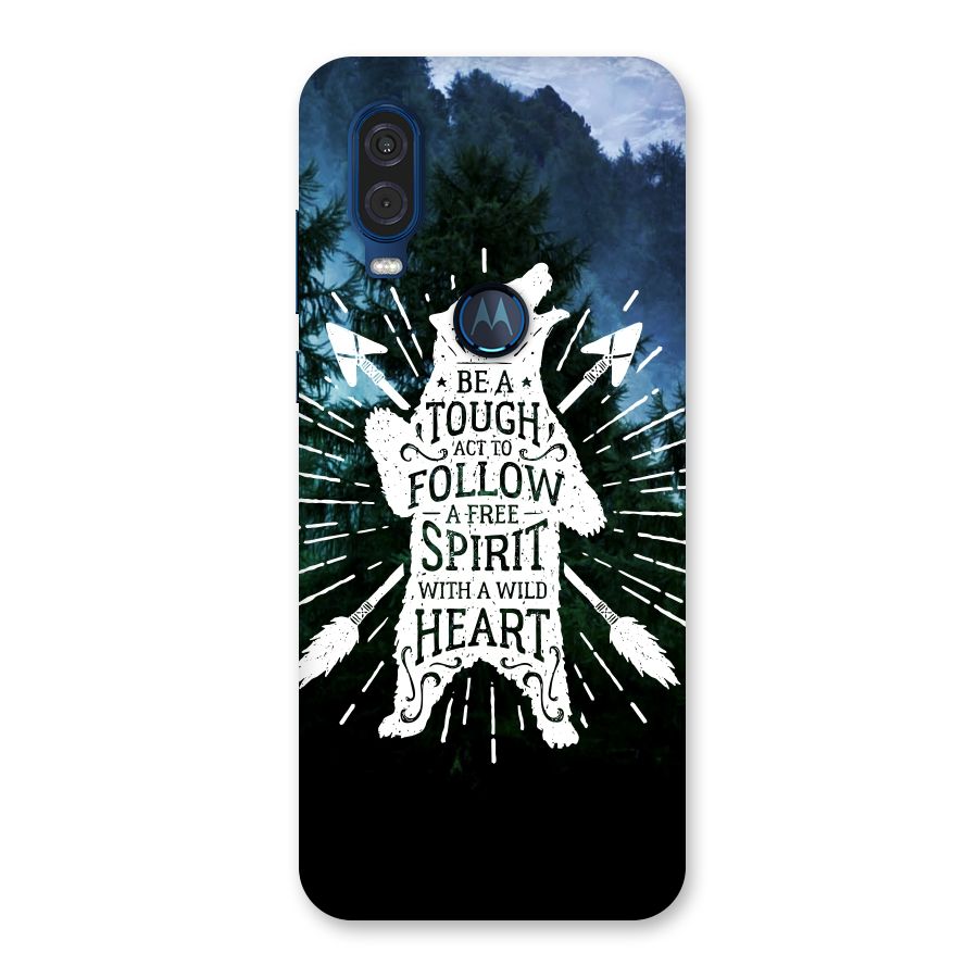 Follow Spirit Heart Back Case for Motorola One Vision