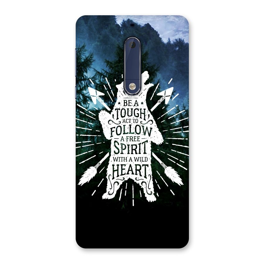 Follow Spirit Heart Back Case for Nokia 5
