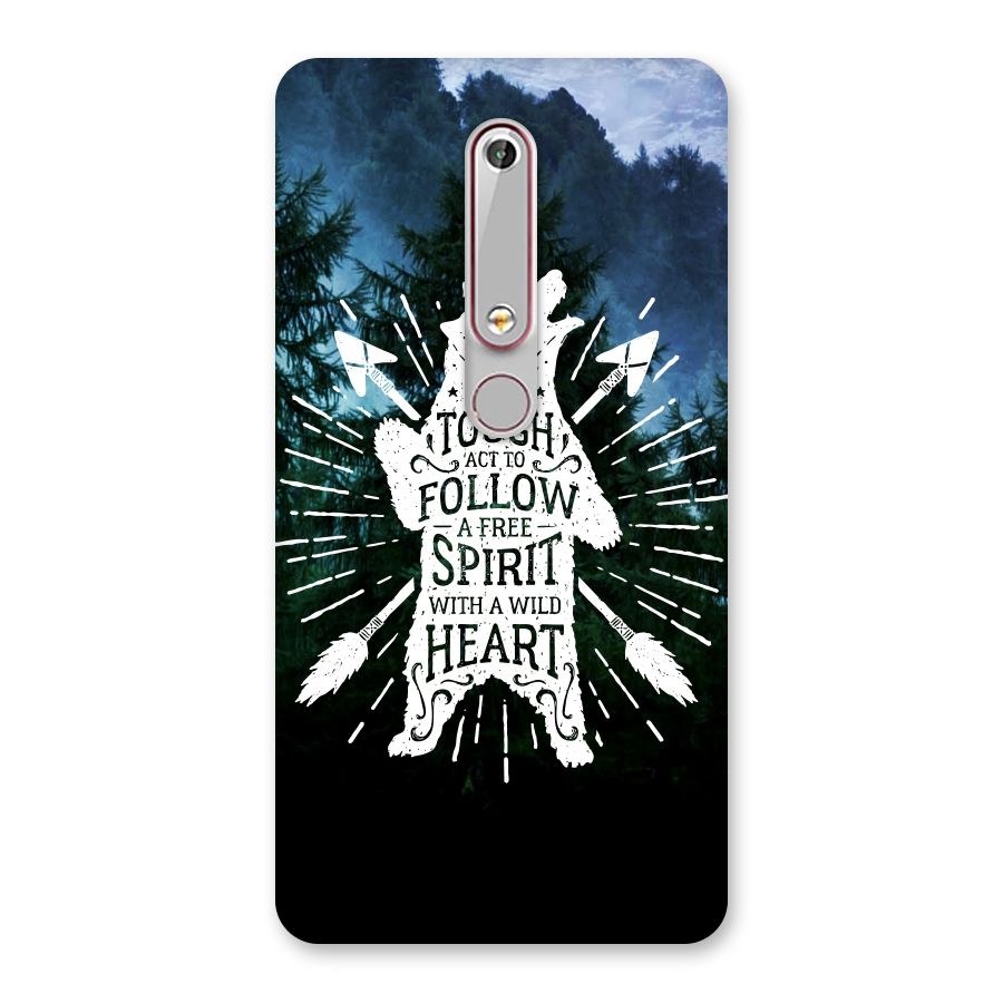 Follow Spirit Heart Back Case for Nokia 6.1