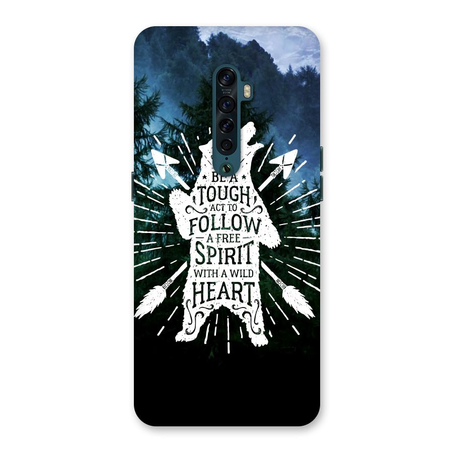 Follow Spirit Heart Back Case for Oppo Reno2