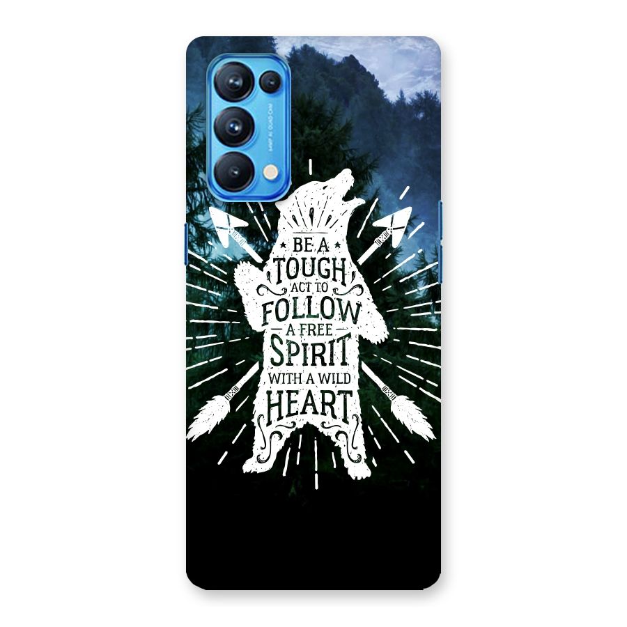 Follow Spirit Heart Back Case for Oppo Reno5 Pro 5G