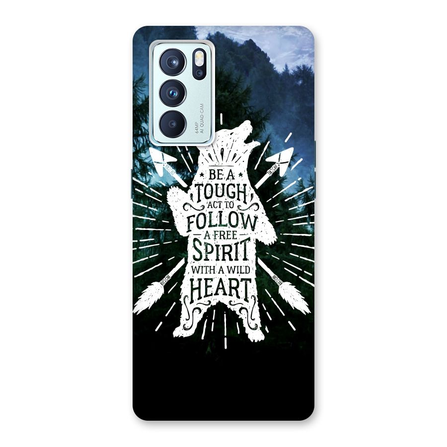 Follow Spirit Heart Back Case for Oppo Reno6 Pro 5G