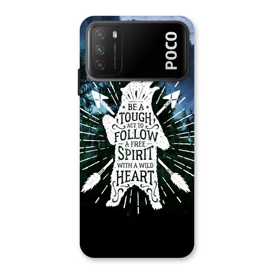 Follow Spirit Heart Back Case for Poco M3