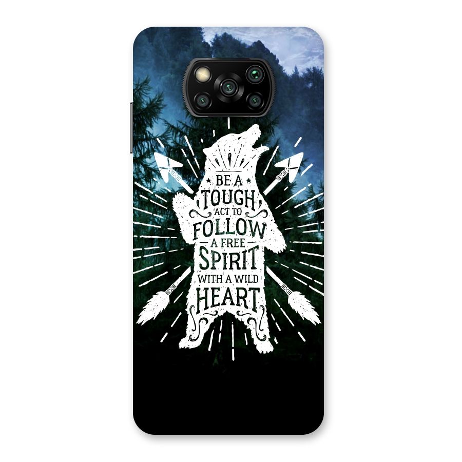 Follow Spirit Heart Back Case for Poco X3