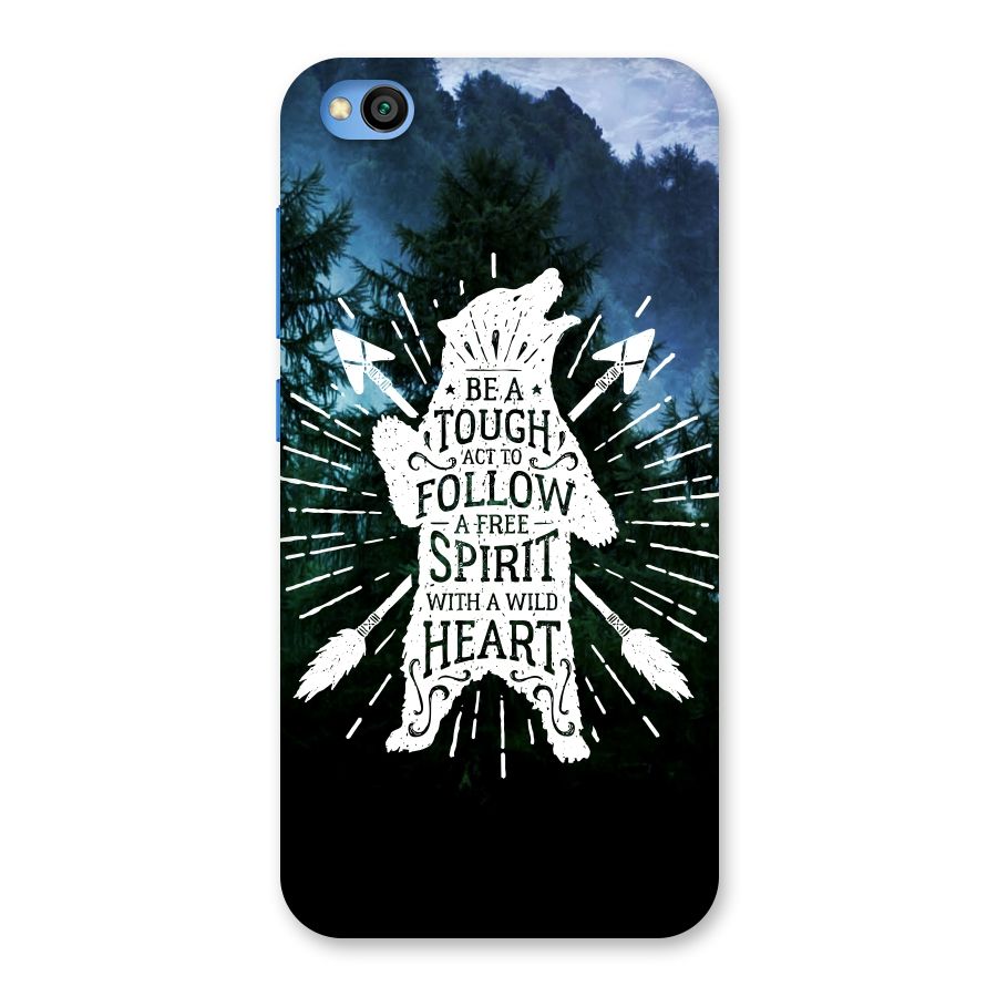 Follow Spirit Heart Back Case for Redmi Go