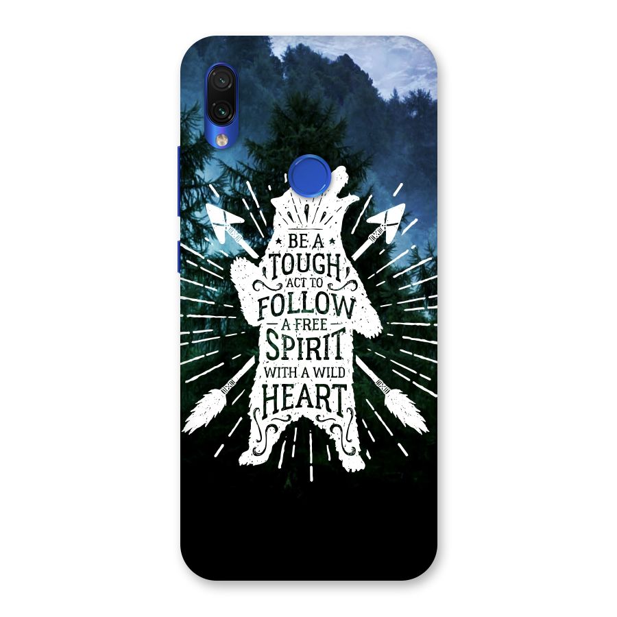 Follow Spirit Heart Back Case for Redmi Note 7S