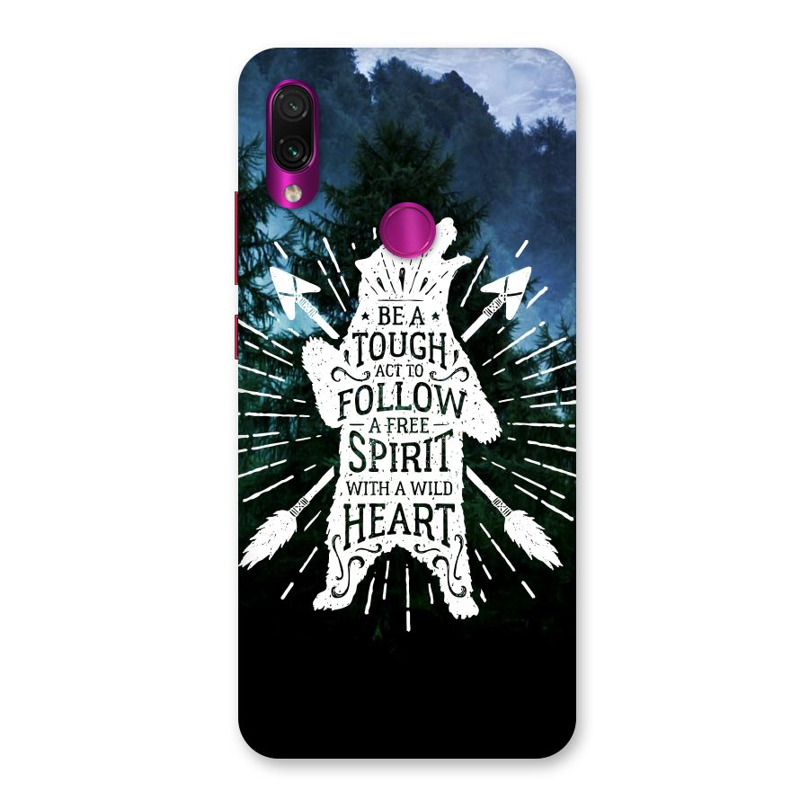 Follow Spirit Heart Back Case for Redmi Note 7 Pro