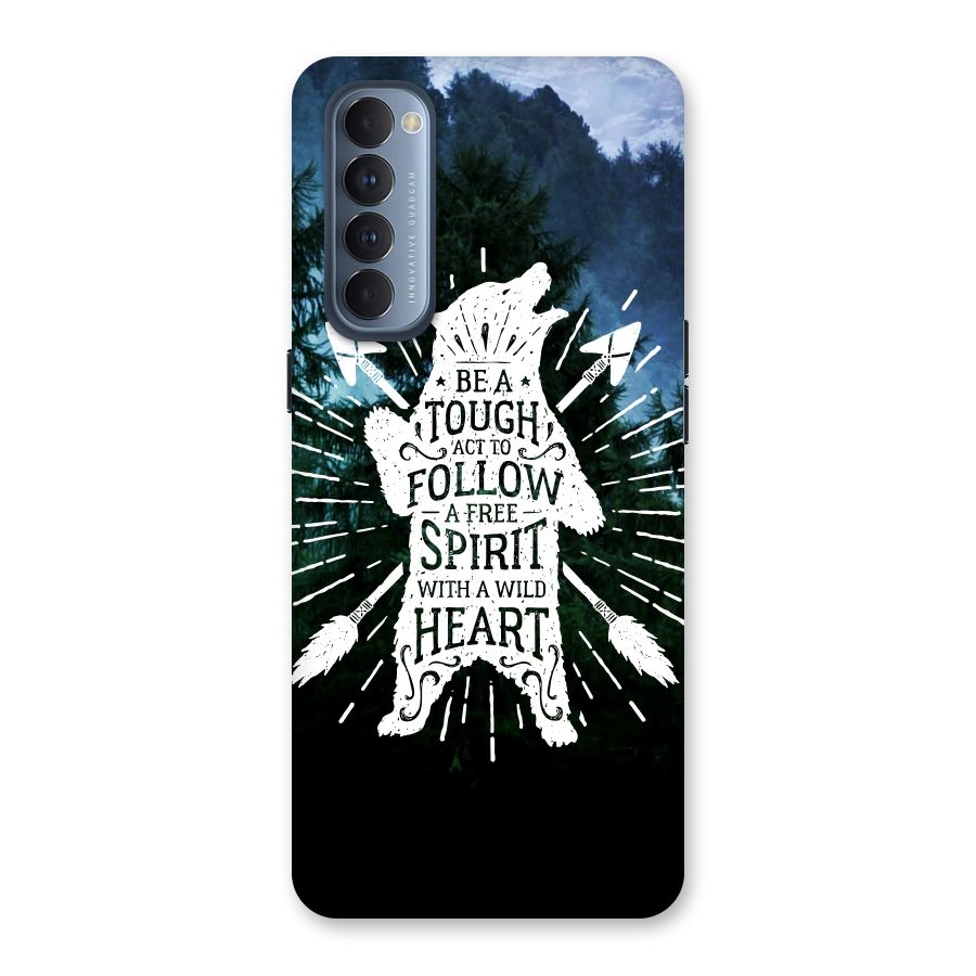 Follow Spirit Heart Back Case for Reno4 Pro