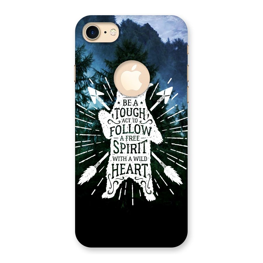 Follow Spirit Heart Back Case for iPhone 7 Logo Cut