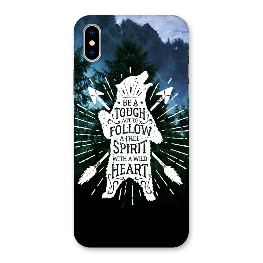 Follow Spirit Heart Back Case for iPhone XS