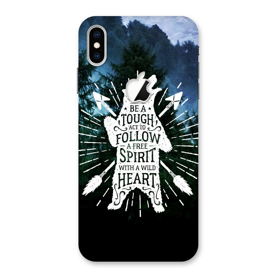 Follow Spirit Heart Back Case for iPhone XS Max Apple Cut