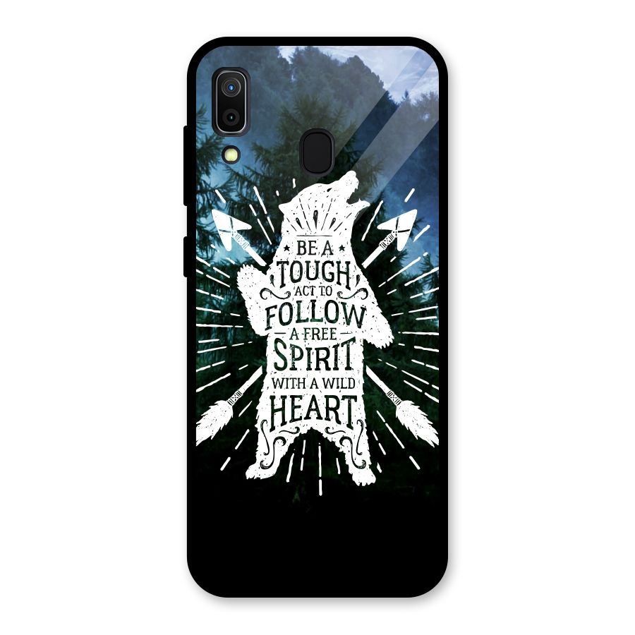 Follow Spirit Heart Glass Back Case for Galaxy A30
