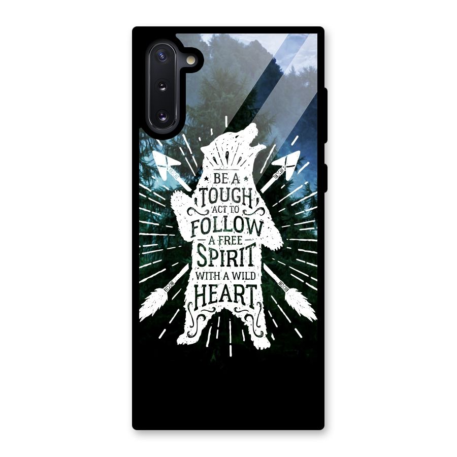Follow Spirit Heart Glass Back Case for Galaxy Note 10