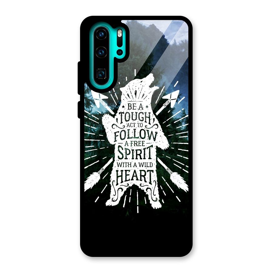 Follow Spirit Heart Glass Back Case for Huawei P30 Pro
