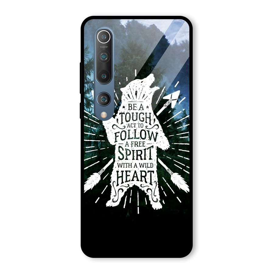 Follow Spirit Heart Glass Back Case for Mi 10