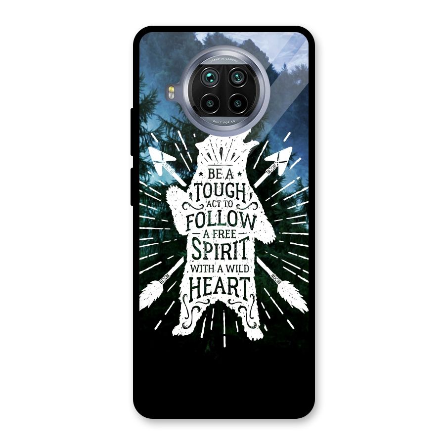 Follow Spirit Heart Glass Back Case for Mi 10i