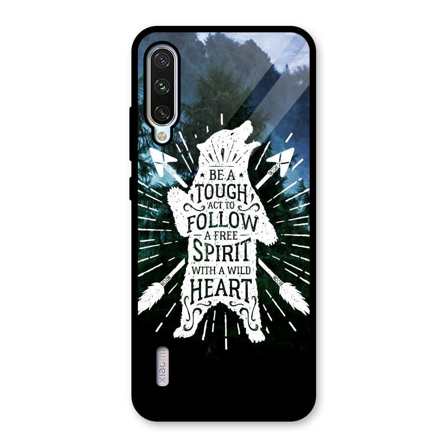 Follow Spirit Heart Glass Back Case for Mi A3