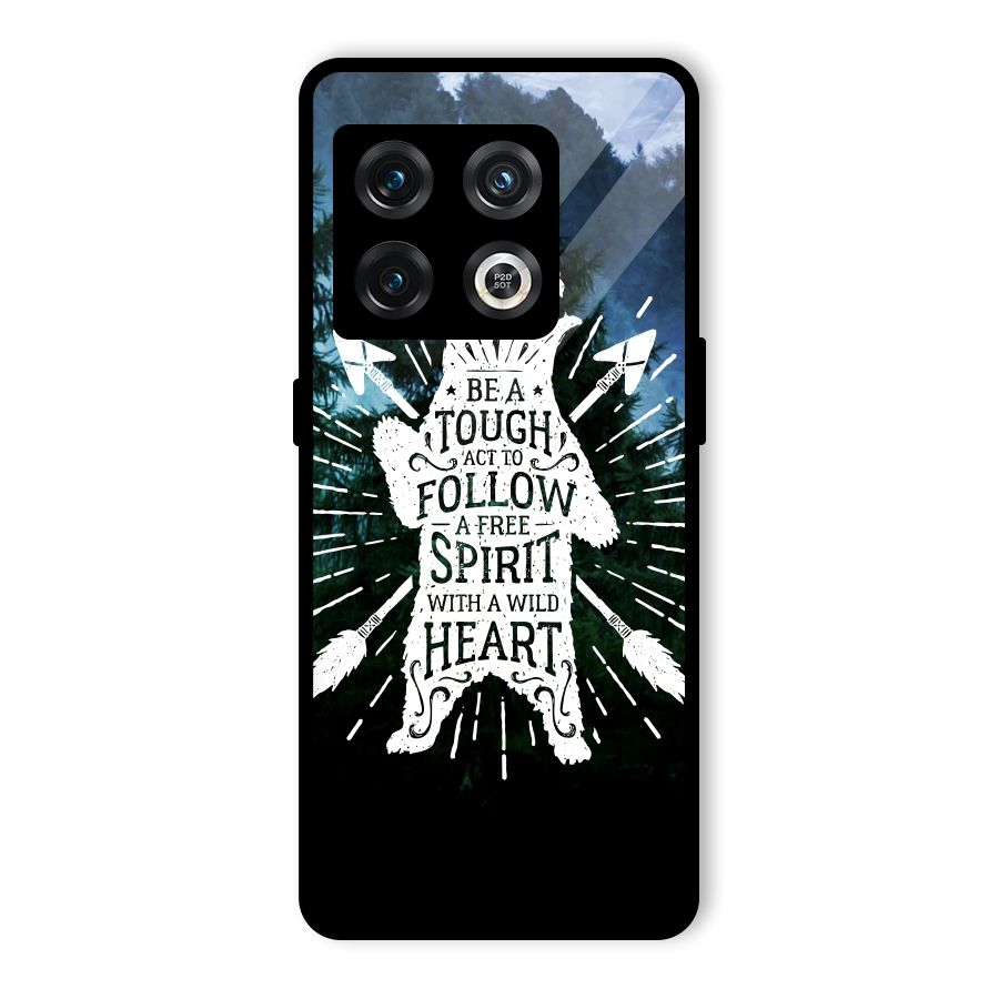 Follow Spirit Heart Glass Back Case for OnePlus 10 Pro 5G