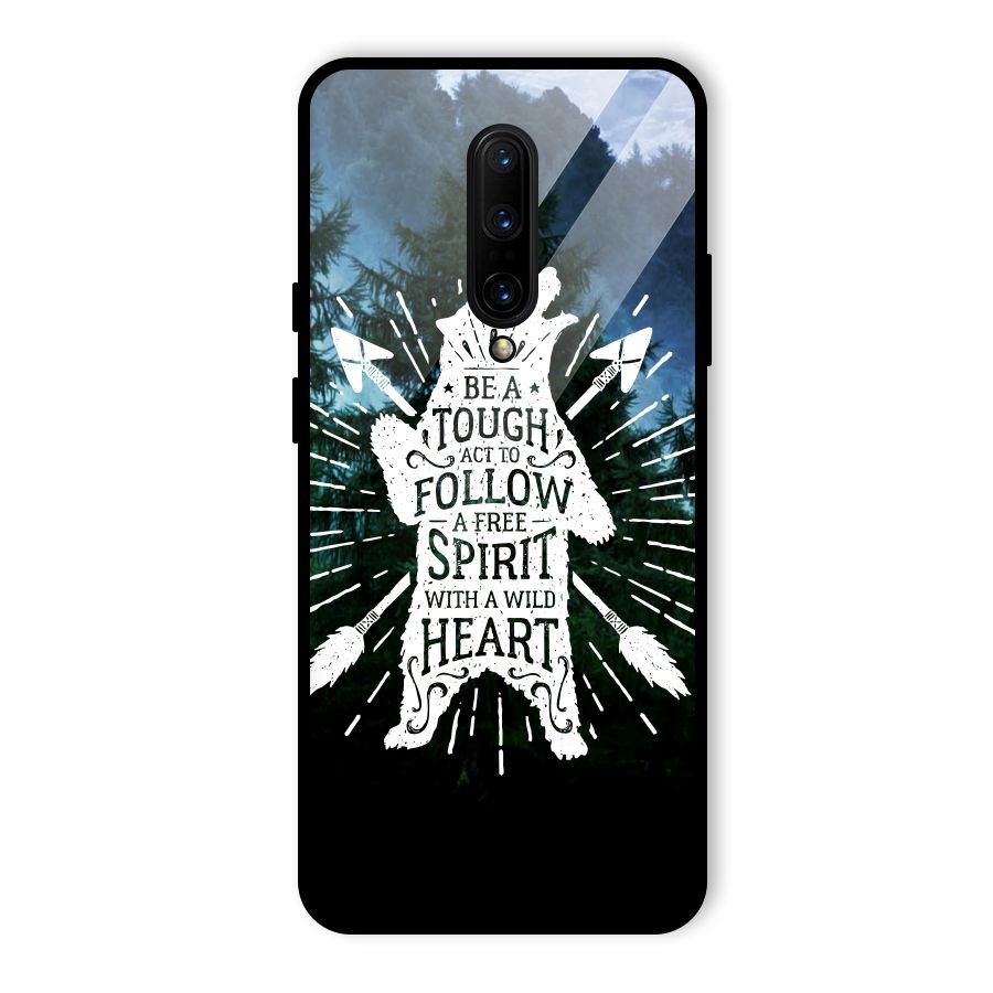 Follow Spirit Heart Glass Back Case for OnePlus 7 Pro
