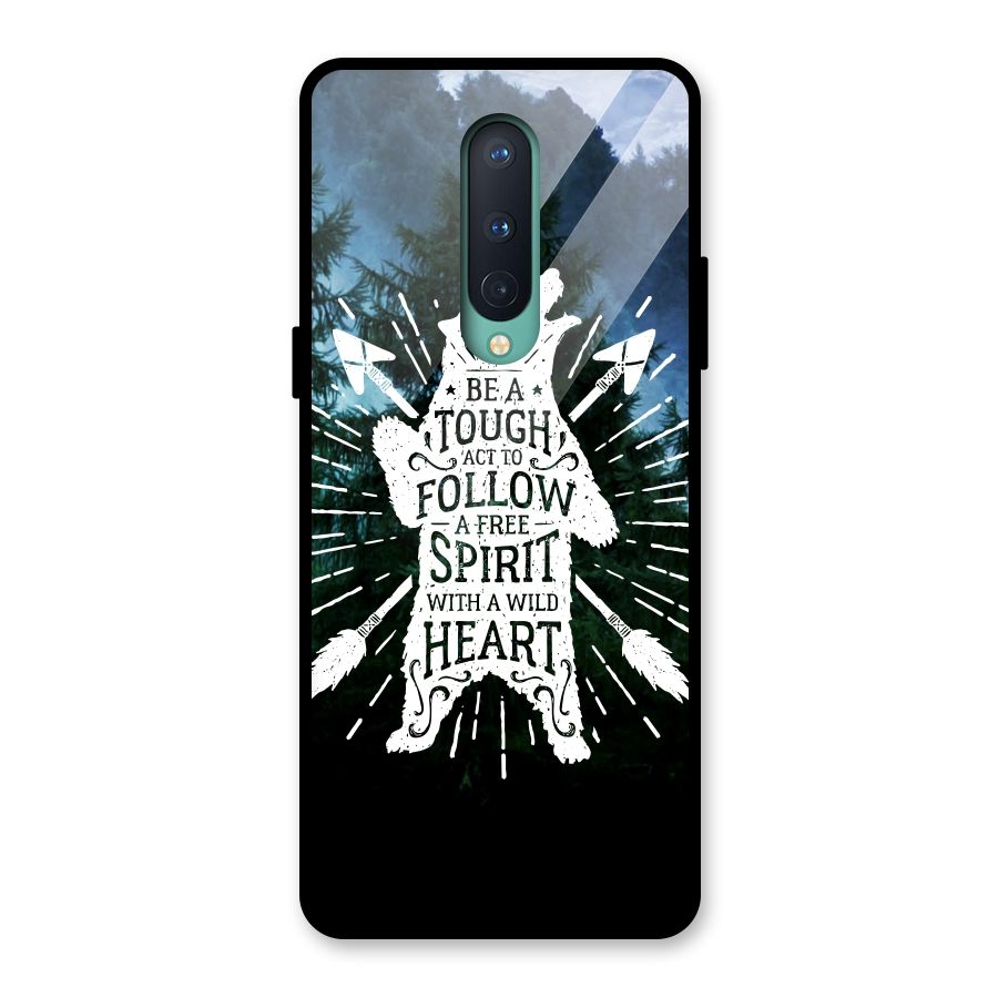 Follow Spirit Heart Glass Back Case for OnePlus 8