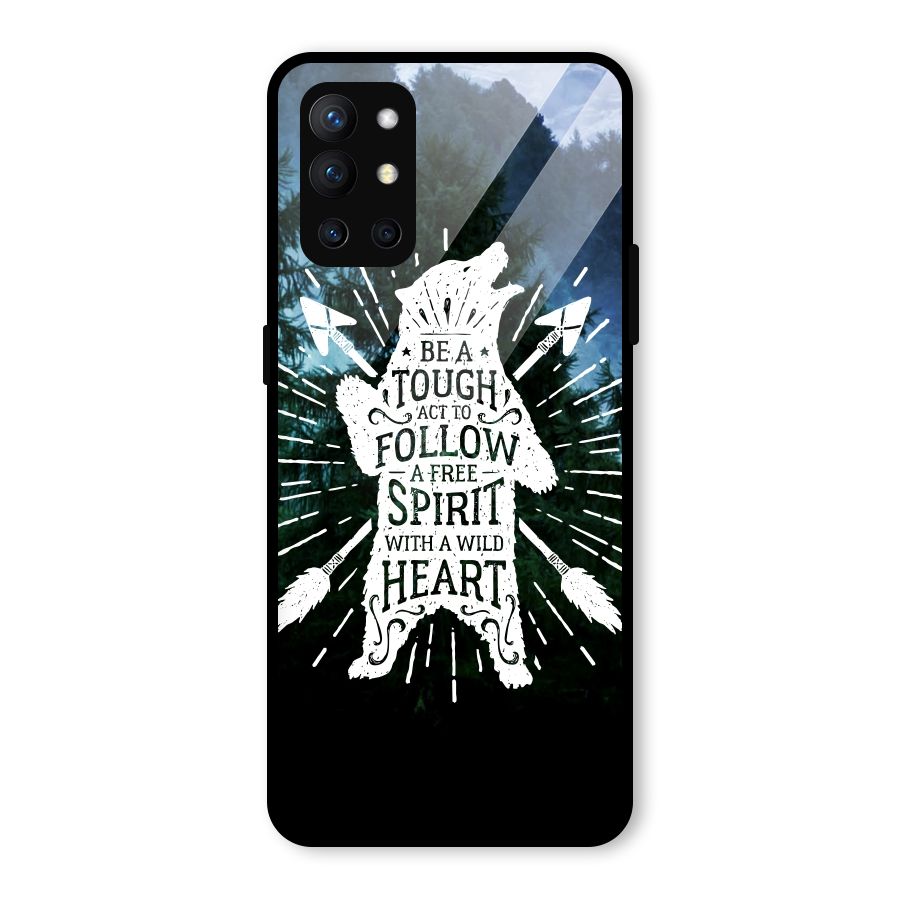 Follow Spirit Heart Glass Back Case for OnePlus 9R