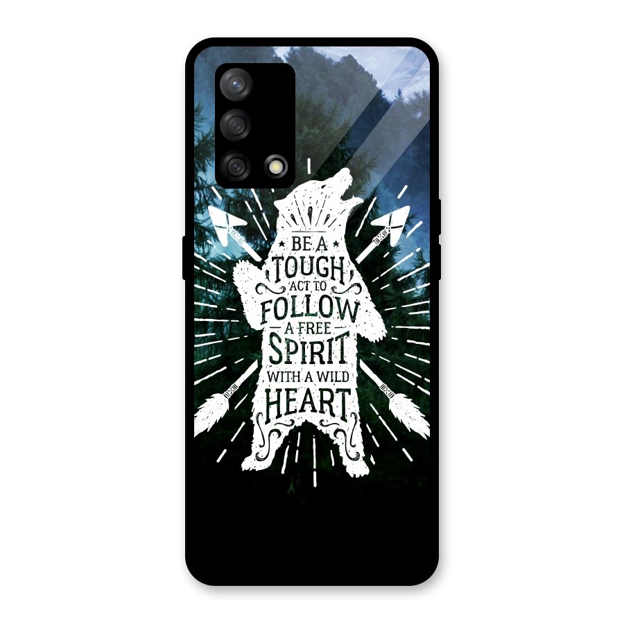 Follow Spirit Heart Glass Back Case for Oppo F19