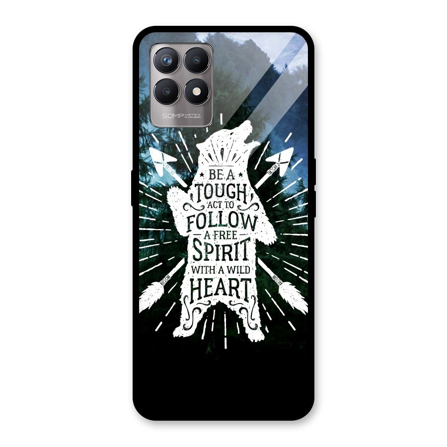Follow Spirit Heart Glass Back Case for Realme Narzo 50