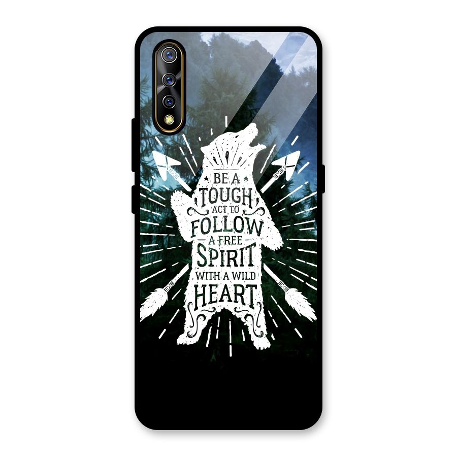 Follow Spirit Heart Glass Back Case for Vivo S1
