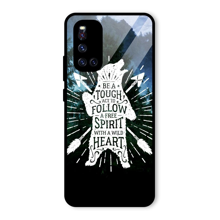 Follow Spirit Heart Glass Back Case for Vivo V19