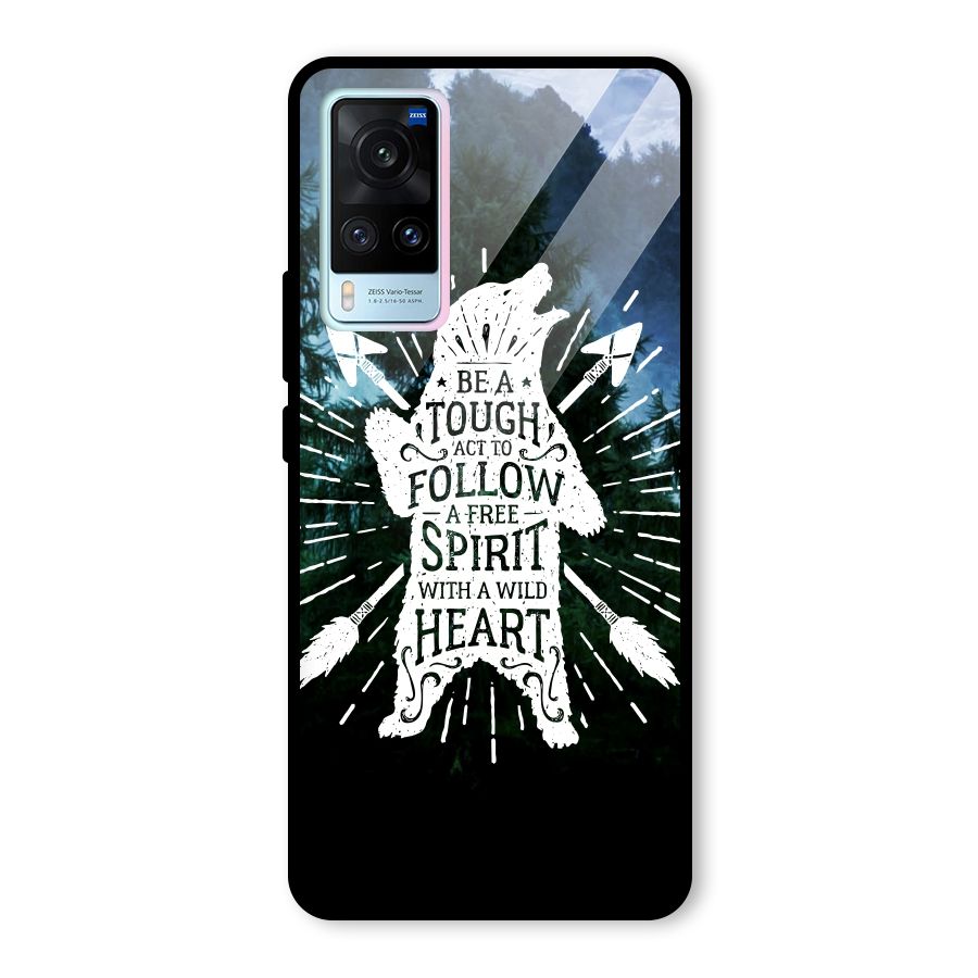 Follow Spirit Heart Glass Back Case for Vivo X60