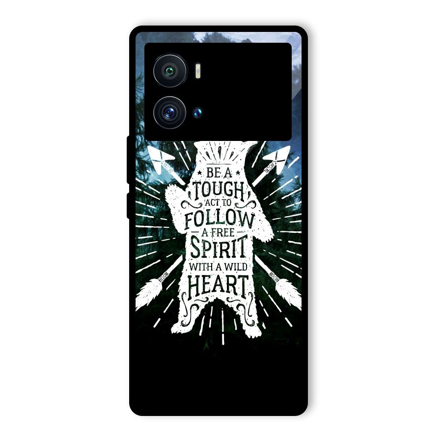 Follow Spirit Heart Glass Back Case for Vivo iQOO 9 Pro