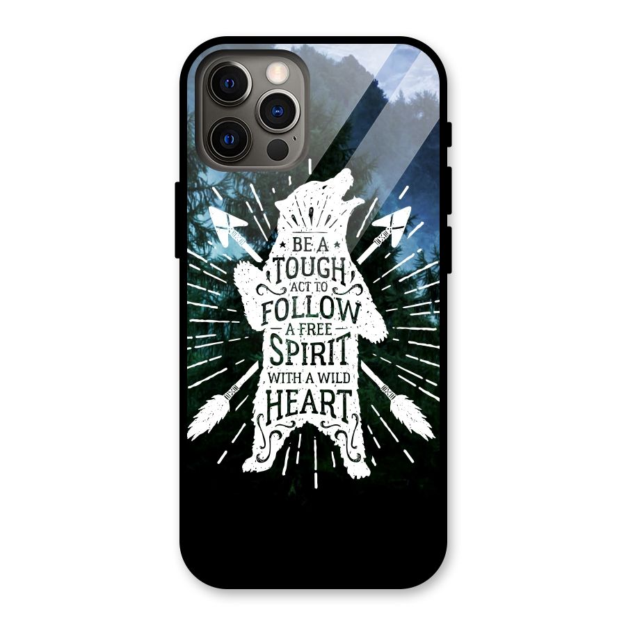 Follow Spirit Heart Glass Back Case for iPhone 12 Pro