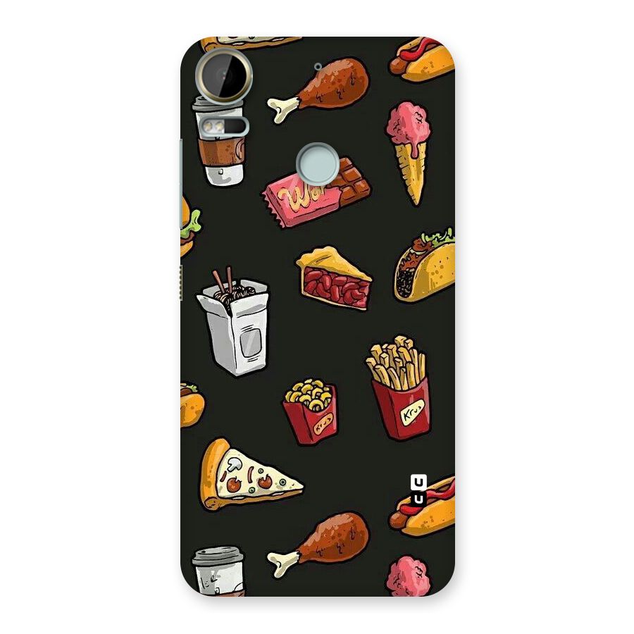 Foodie Pattern Back Case for Desire 10 Pro