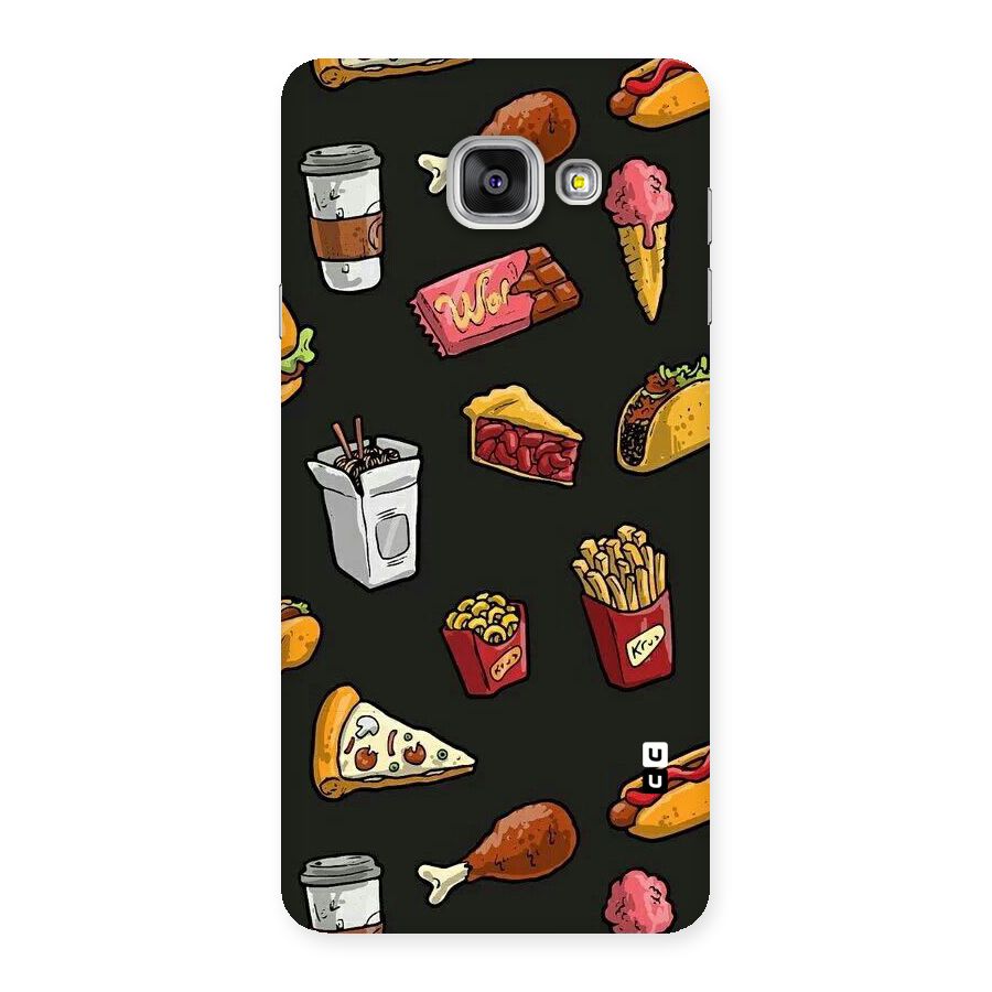 Foodie Pattern Back Case for Galaxy A7 2016