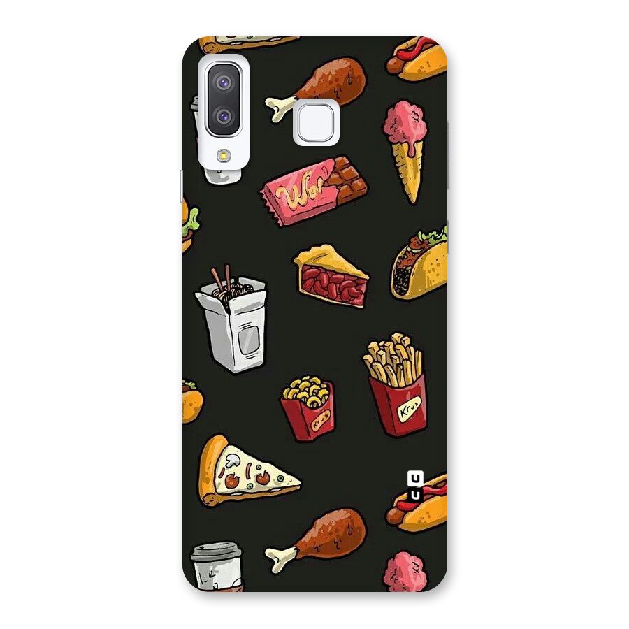 Foodie Pattern Back Case for Galaxy A8 Star