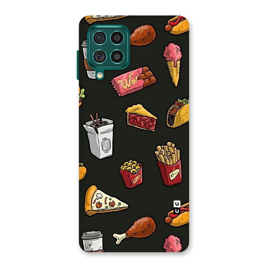 Foodie Pattern Back Case for Galaxy F62