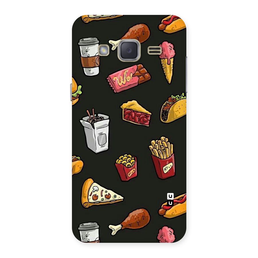 Foodie Pattern Back Case for Galaxy J2