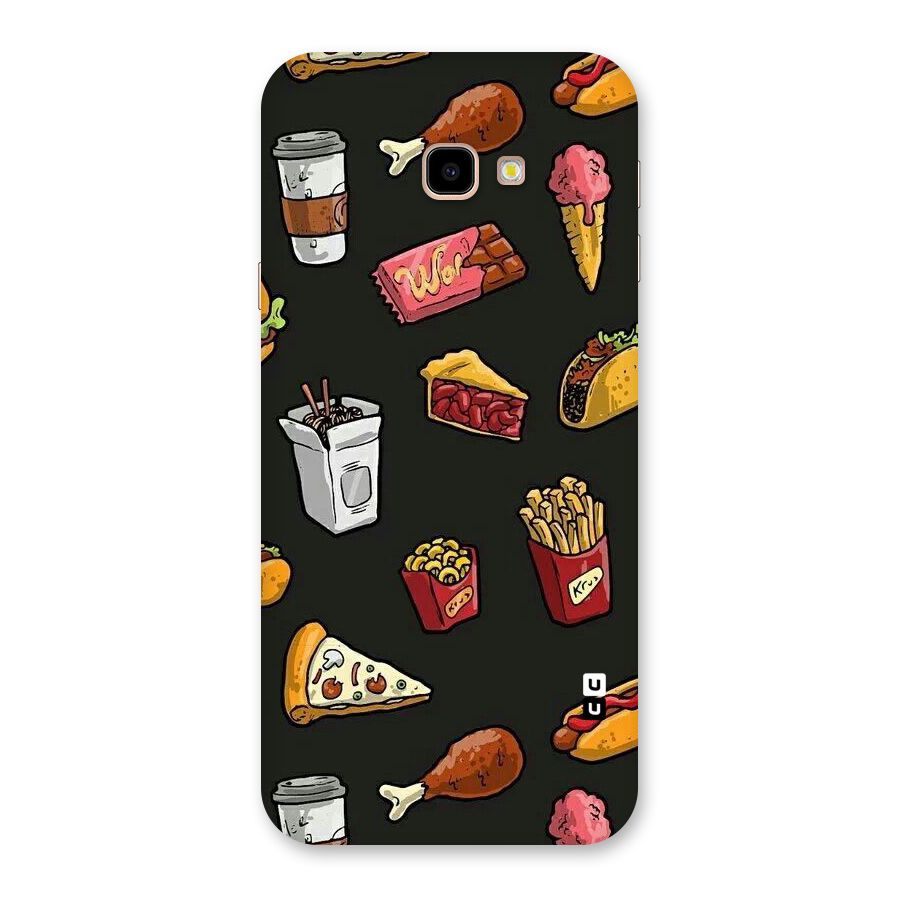 Foodie Pattern Back Case for Galaxy J4 Plus