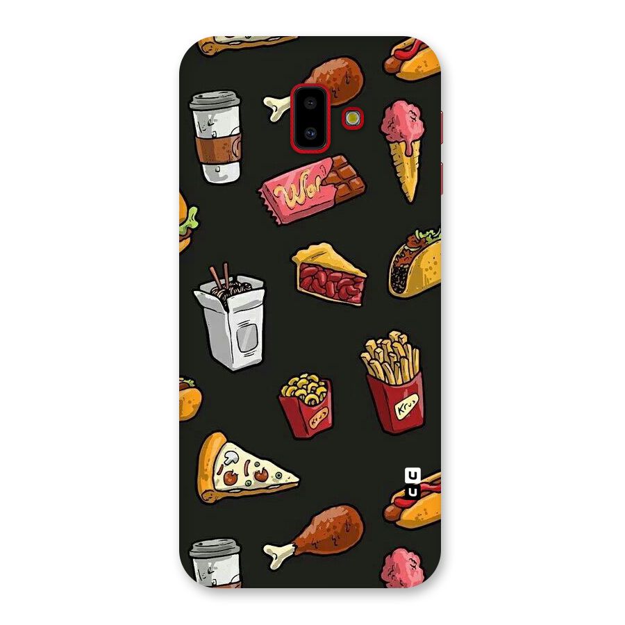 Foodie Pattern Back Case for Galaxy J6 Plus