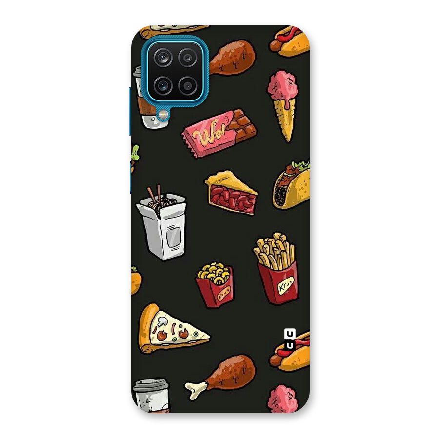 Foodie Pattern Back Case for Galaxy M12